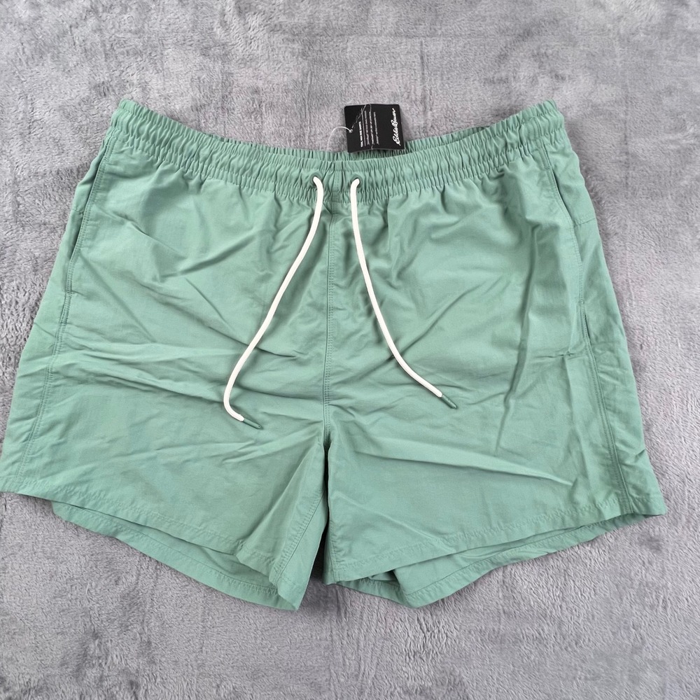 Eddie Bauer Womens Tidal High Rise Shorts Seaglass Size Large Teal New with Tags